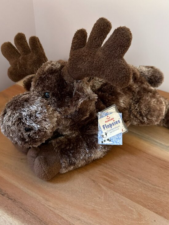 Aurora World Other - New Aurora World Flopsie MOOSE plush stuffed animal 2017 12" Moosey #06865